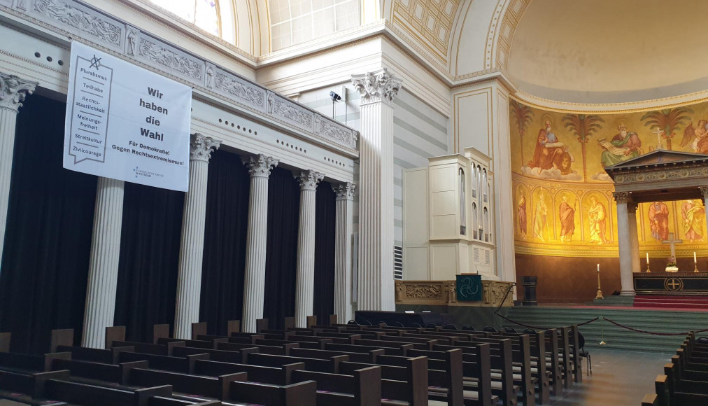 A l&#039;intérieur d&#039;une église de Potsdam. / ©Matthias Wirz/RTSreligion