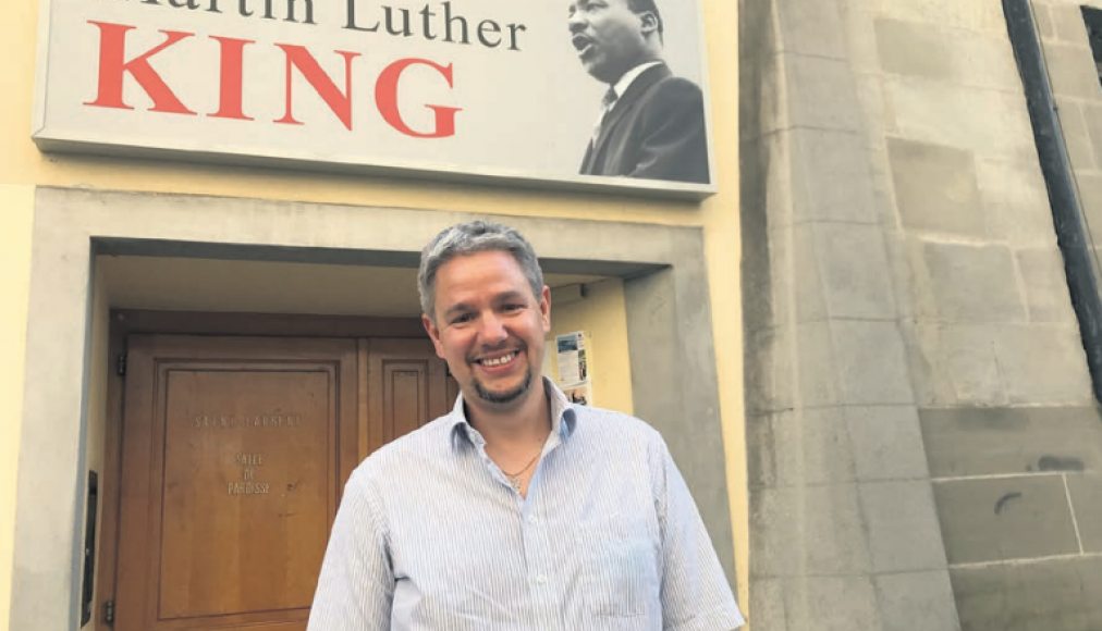 Le pasteur Benjamin Corbaz est le nouveau visage de l’Eglise Martin Luther King. / ©C.A.