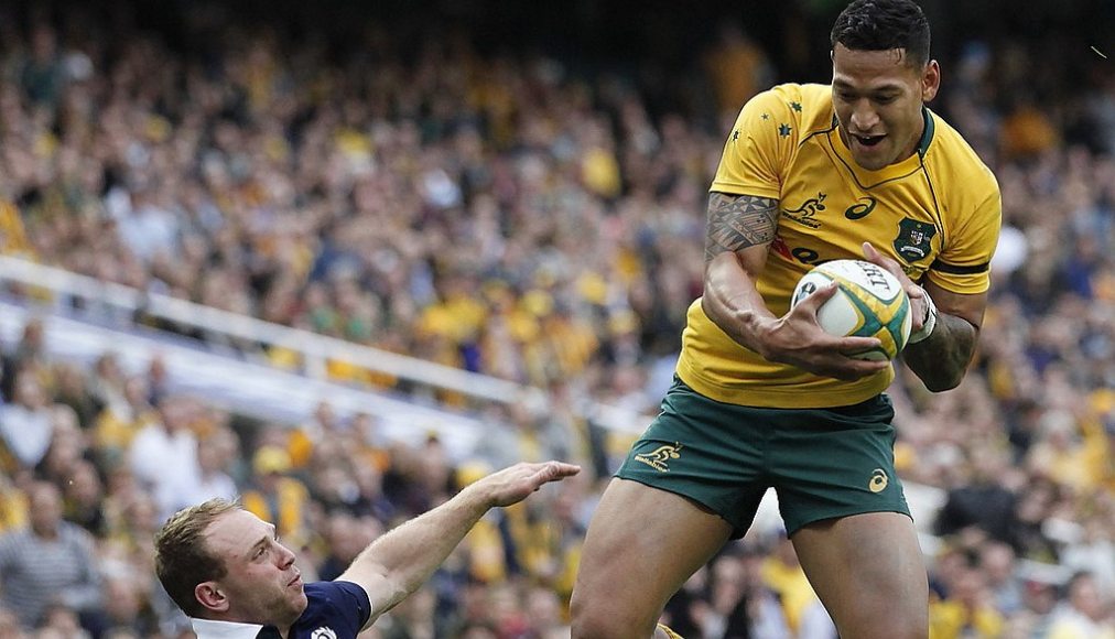 Le joueur de rugby australien Israel Folau / ©Wikimedia Commons/David Molloy Photography/CC BY 2.0