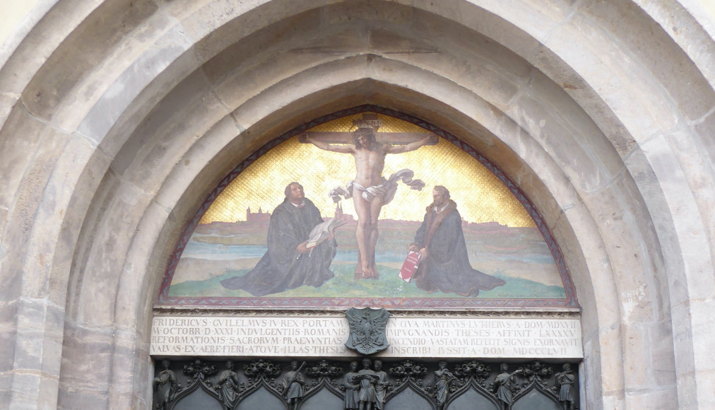 La Porte des thèses, Eglise du Château, Wittenberg. / © Alain Wirth