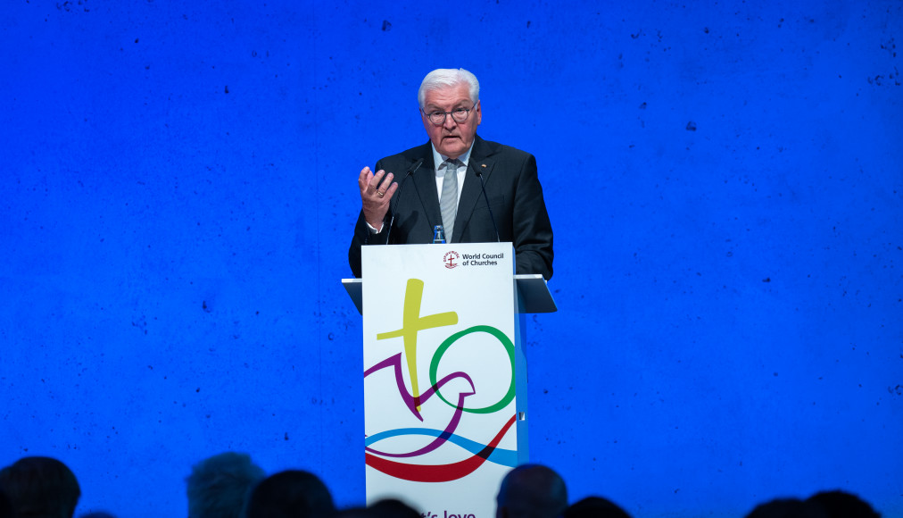 Le président allemand Frank-Walter Steinmeier inaugure la 11e Assemblée générale du COE / Sean Hawkey/WWC