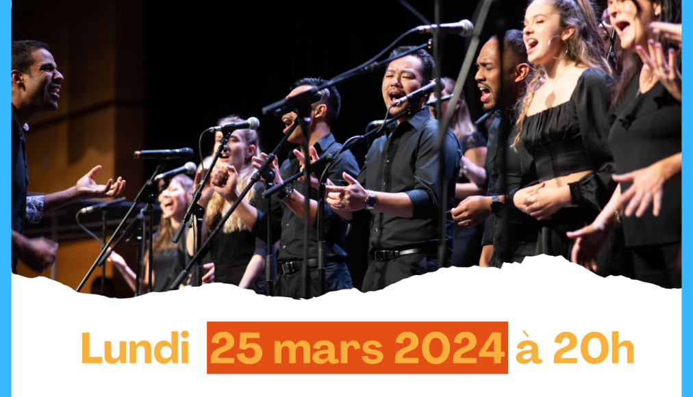 Concert Gospel &quot;ONE STEP&quot; (25 mars) organisé par &quot;Des Calories pour la Vie&quot; / Flyer concert de Gospel &quot;ONE STEP&quot; 25 mars 2024