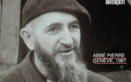 Abbé Pierre, fondateur de la communauté d&#039;Emmaüs / ©Archives RTS / RTSreligion