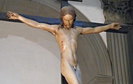 Le Crucifix à l&#039;Eglise Santo Spirito à Florence, par Michelange / ©Flikr/Carlo Raso/Domaine public