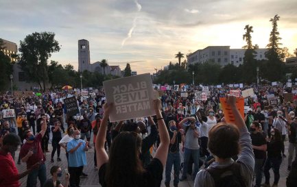 ©RNS/Alejandra Molina / Des manifestants à Pasadena